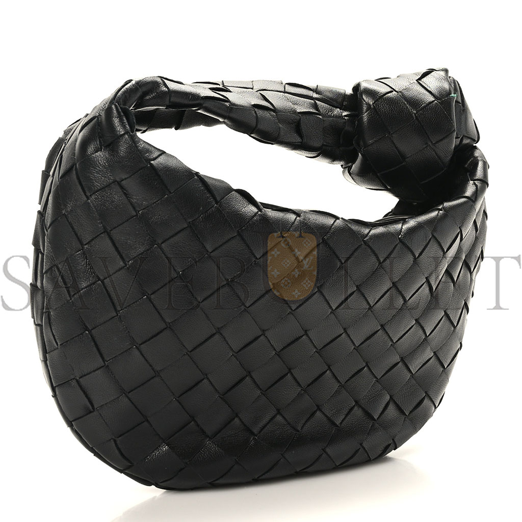 BOTTEGA VENETA NAPPA INTRECCIATO MINI JODIE BLACK (27*13*8cm)