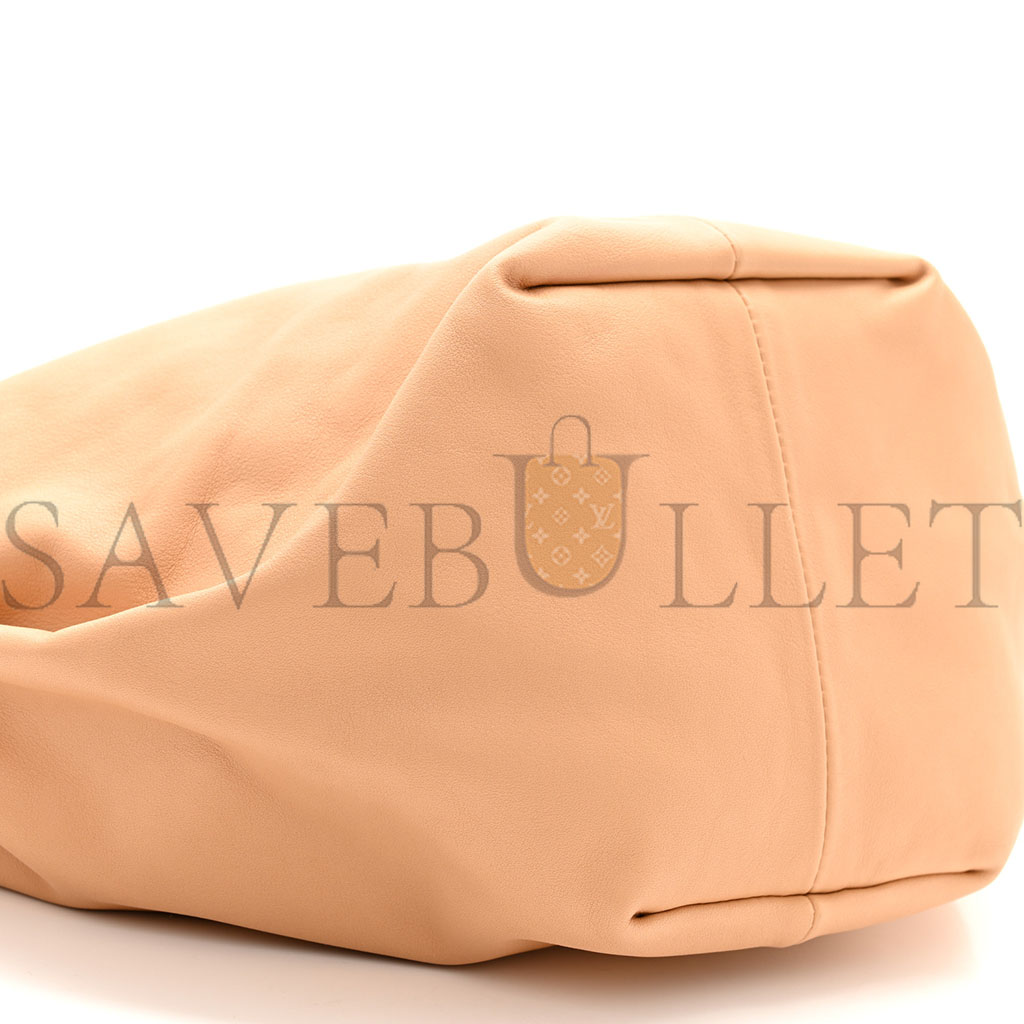 BOTTEGA VENETA CALFSKIN TEEN DOUBLE KNOT HOBO ALMOND (34*22*14cm)