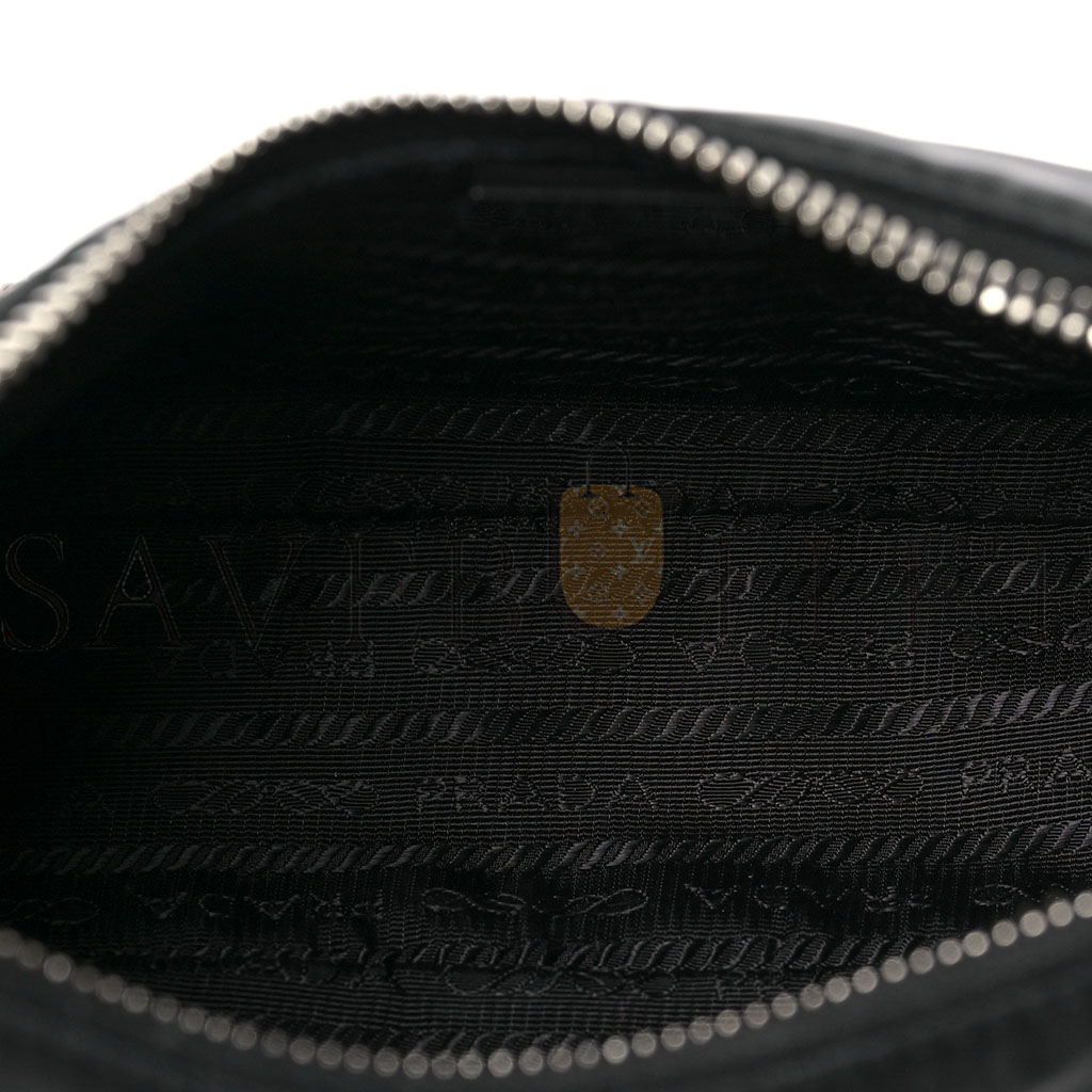 PRADA NYLON RE-EDITION 2005 SHOULDER BAG BLACK (22*11*6cm)