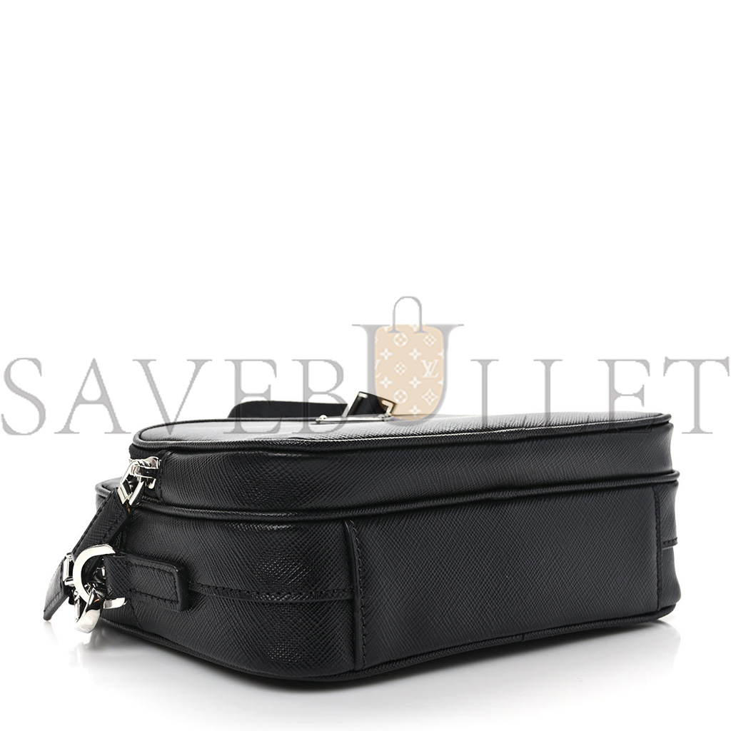 PRADA SAFFIANO SHOULDER BAG BLACK (20*14*8cm)