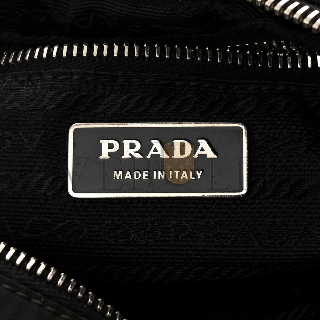 PRADA TESSUTO NYLON SHOULDER BAG BLACK (27*16*10cm)