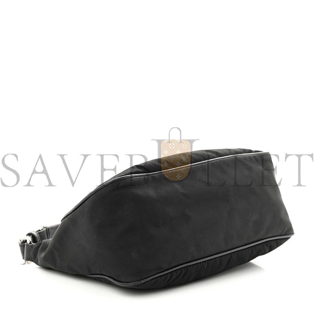 PRADA TESSUTO NYLON SHOULDER BAG BLACK (27*16*10cm)