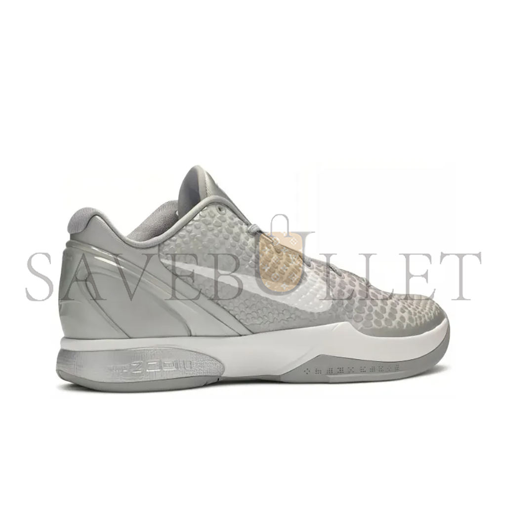 NIKE KOBE 6 METALLIC SILVERMETALLIC SILVER WHITE 429659-012