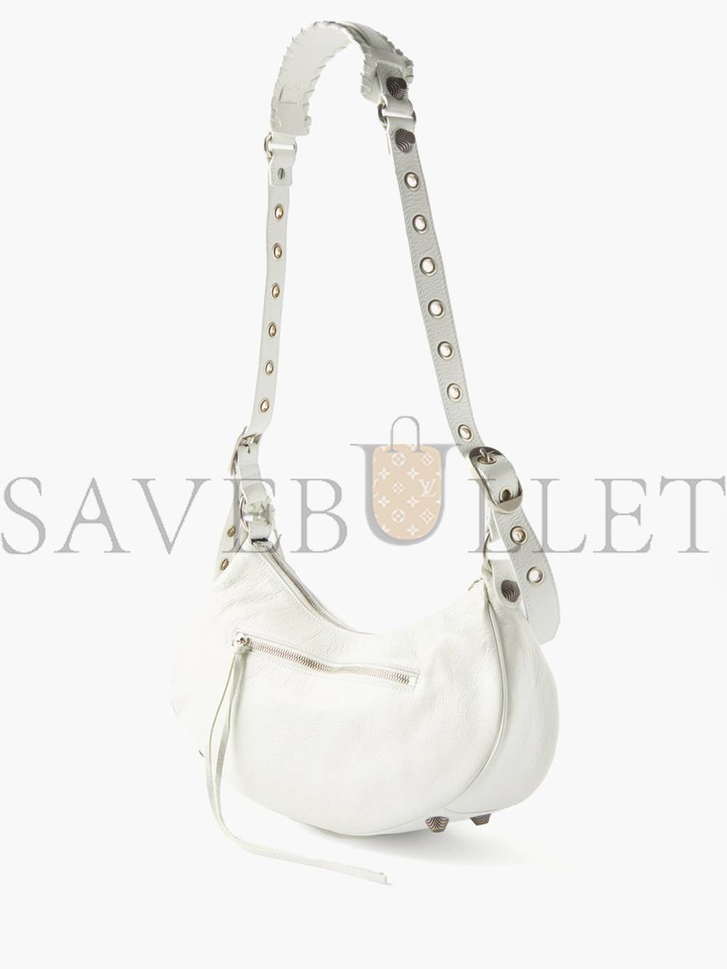 BALENCIAGA WHITE CAGOLE S LEATHER SHOULDER BAG  MATCHESFASHION US (25*17.7*6cm)