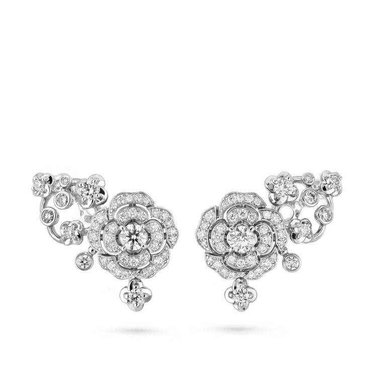 CHANEL BOUTON DE CAMÉLIA EARRINGS - REF. J12039