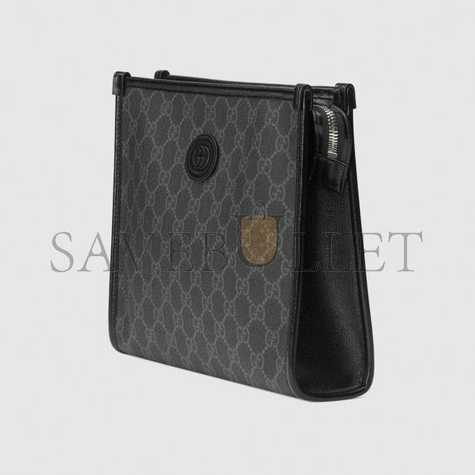 GUCCI BEAUTY CASE WITH INTERLOCKING G 672956  (26*20*6cm)