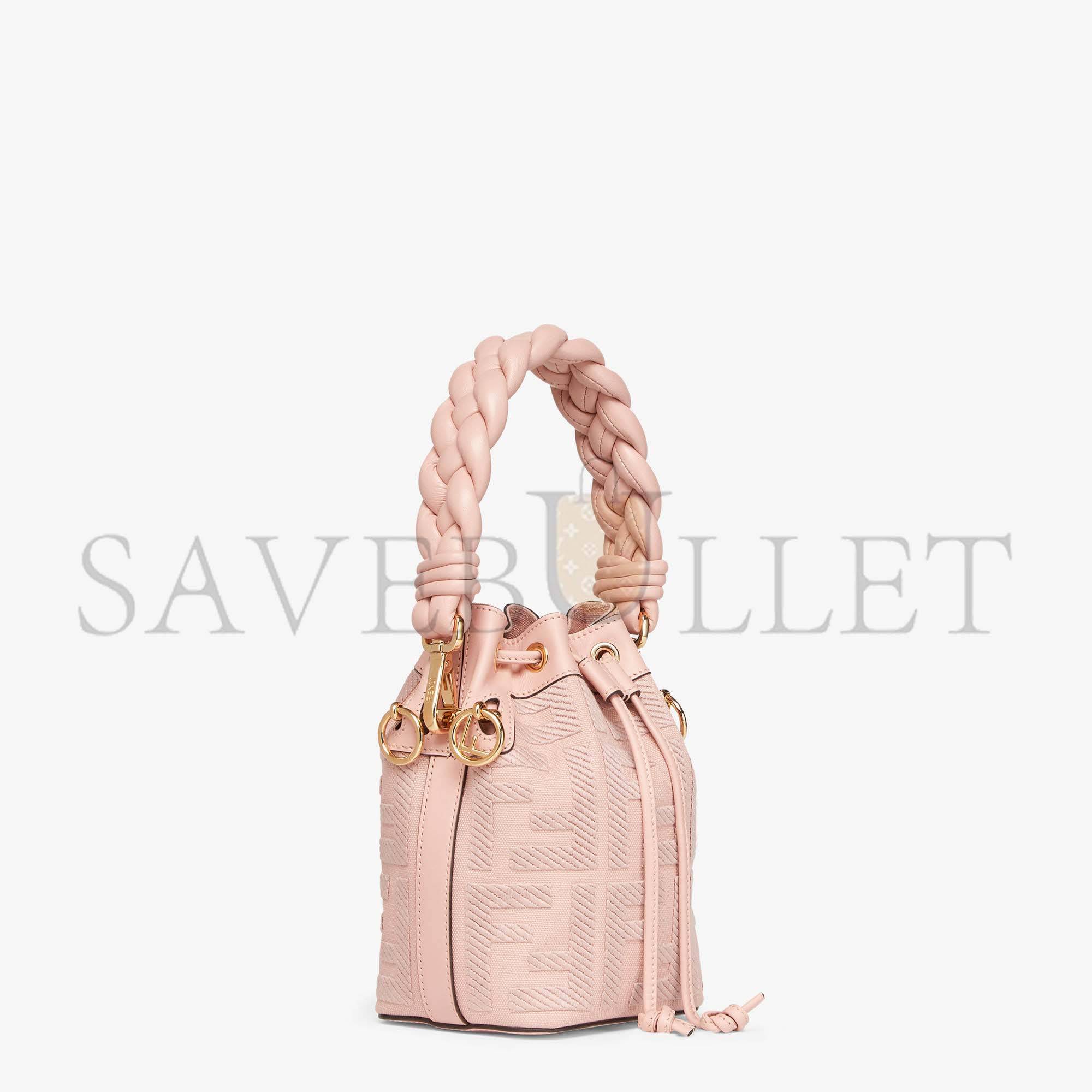 FENDI MON TRESOR - PINK FF CANVAS MINI-BAG 8BS010AKKWF0J2F (18*12*10cm)