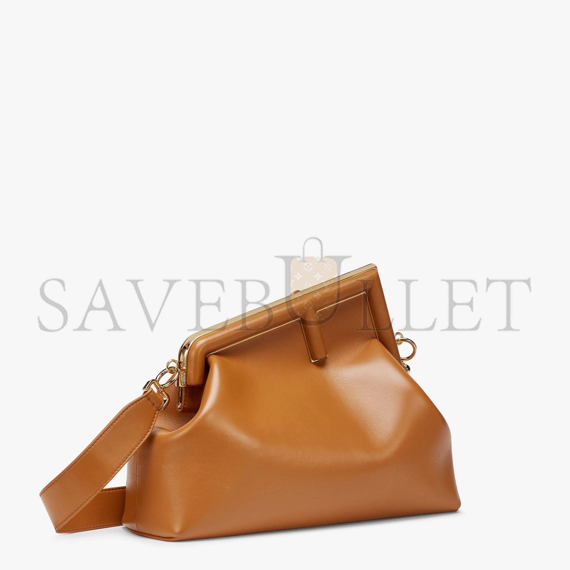 FENDI FIRST MEDIUM - BROWN LEATHER BAG 8BP127ABVEF0NYJ (32.5*23.5*15cm)