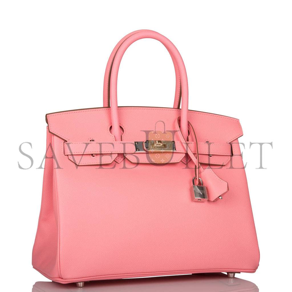 HERMES BIRKIN 30 ROSE CONFETTI EPSOM PALLADIUM HARDWARE (30cm)