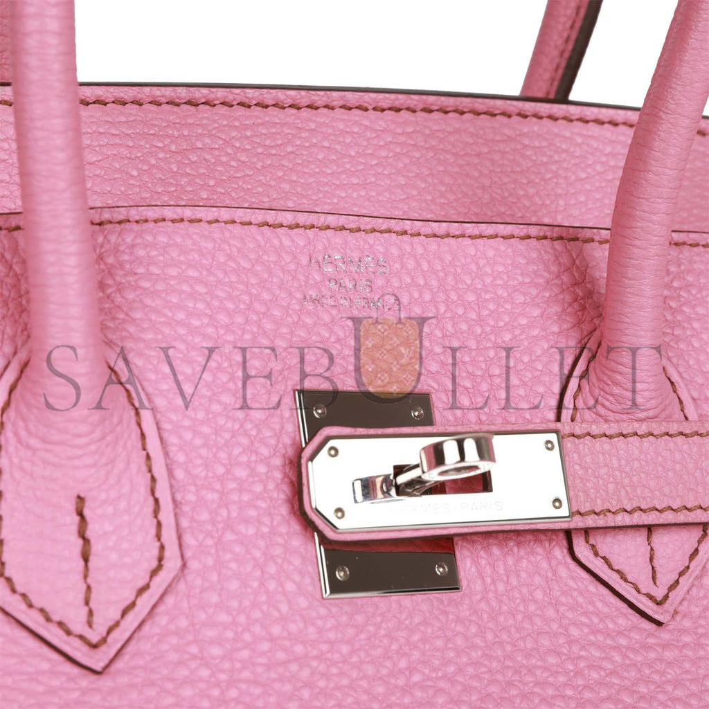 HERMES BIRKIN 35 BUBBLEGUM TOGO PALLADIUM HARDWARE (35cm)