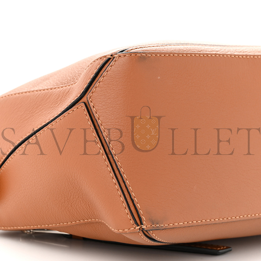 LOEWE CALFSKIN SMALL PUZZLE BAG TAN (24*16.5*10.5cm)