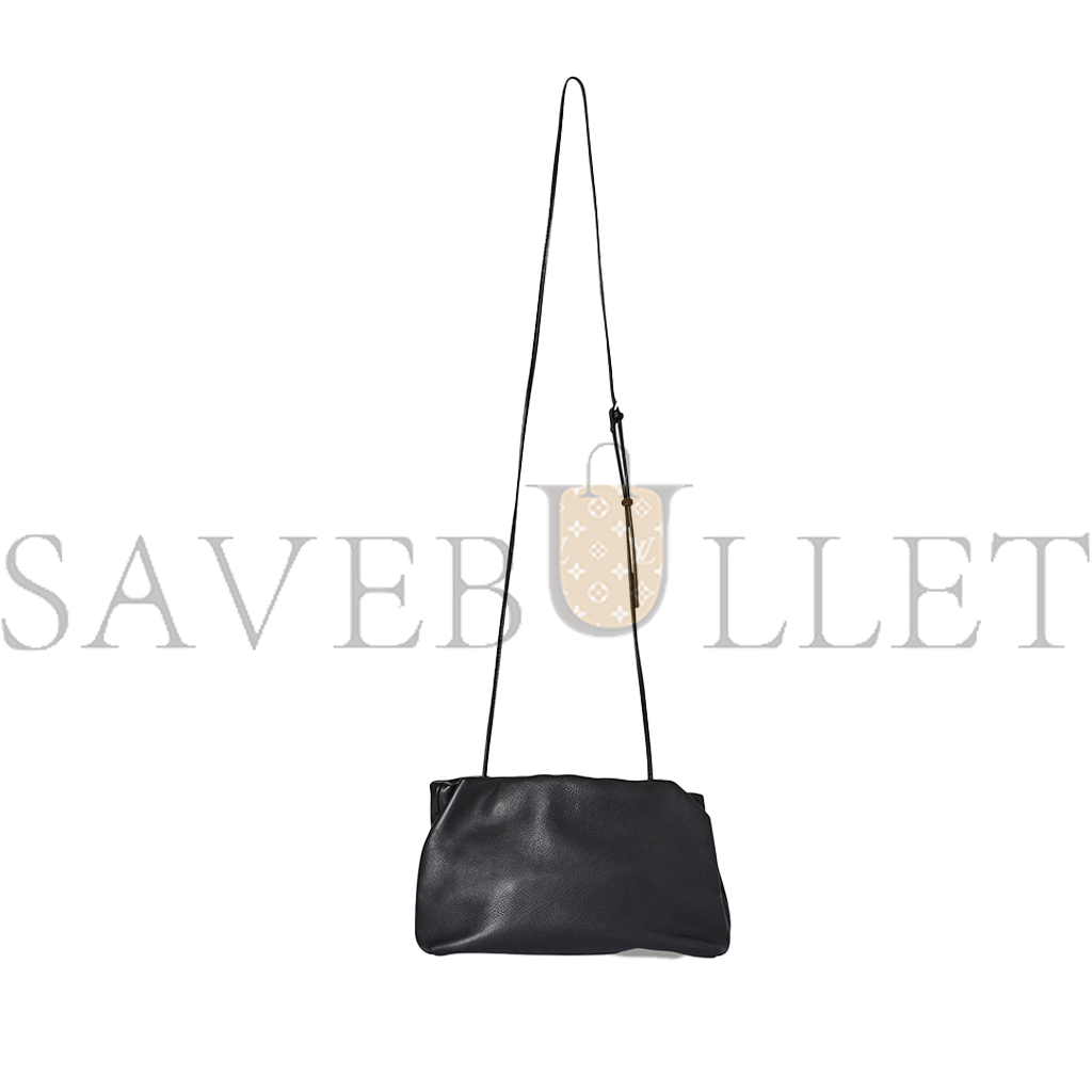 THE ROW BOURSE CLUTCH BAG IN LEATHER BLACK W1280L97BLPL (26*17*6cm)