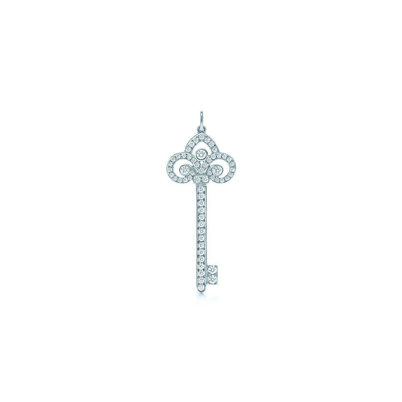 TIFFANY KEYS FLEUR DE LIS KEY PENDANT