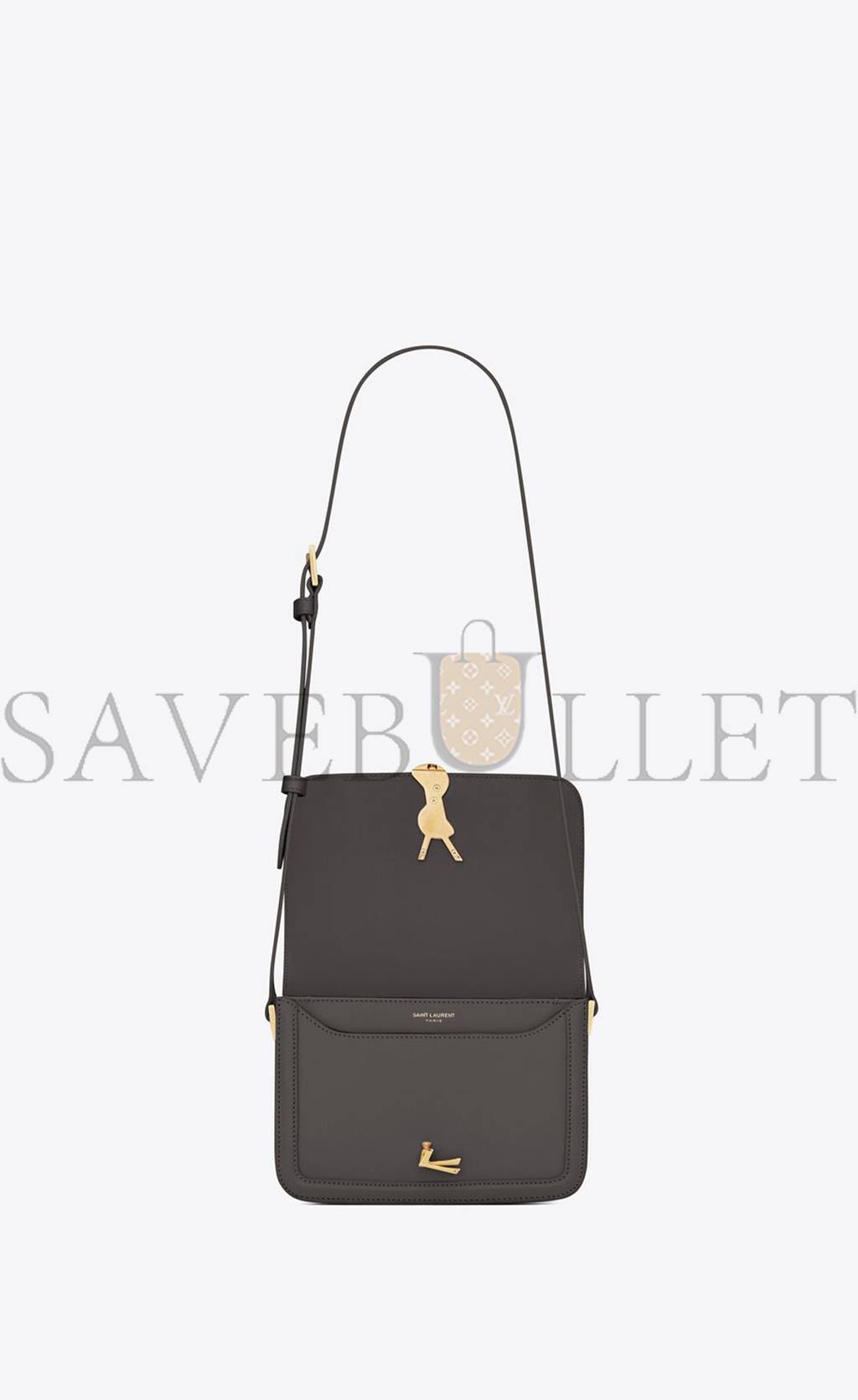 YSL SOLFERINO SMALL SATCHEL IN BOX SAINT LAURENT LEATHER 6343060SX0W1112 (19*13*5cm)