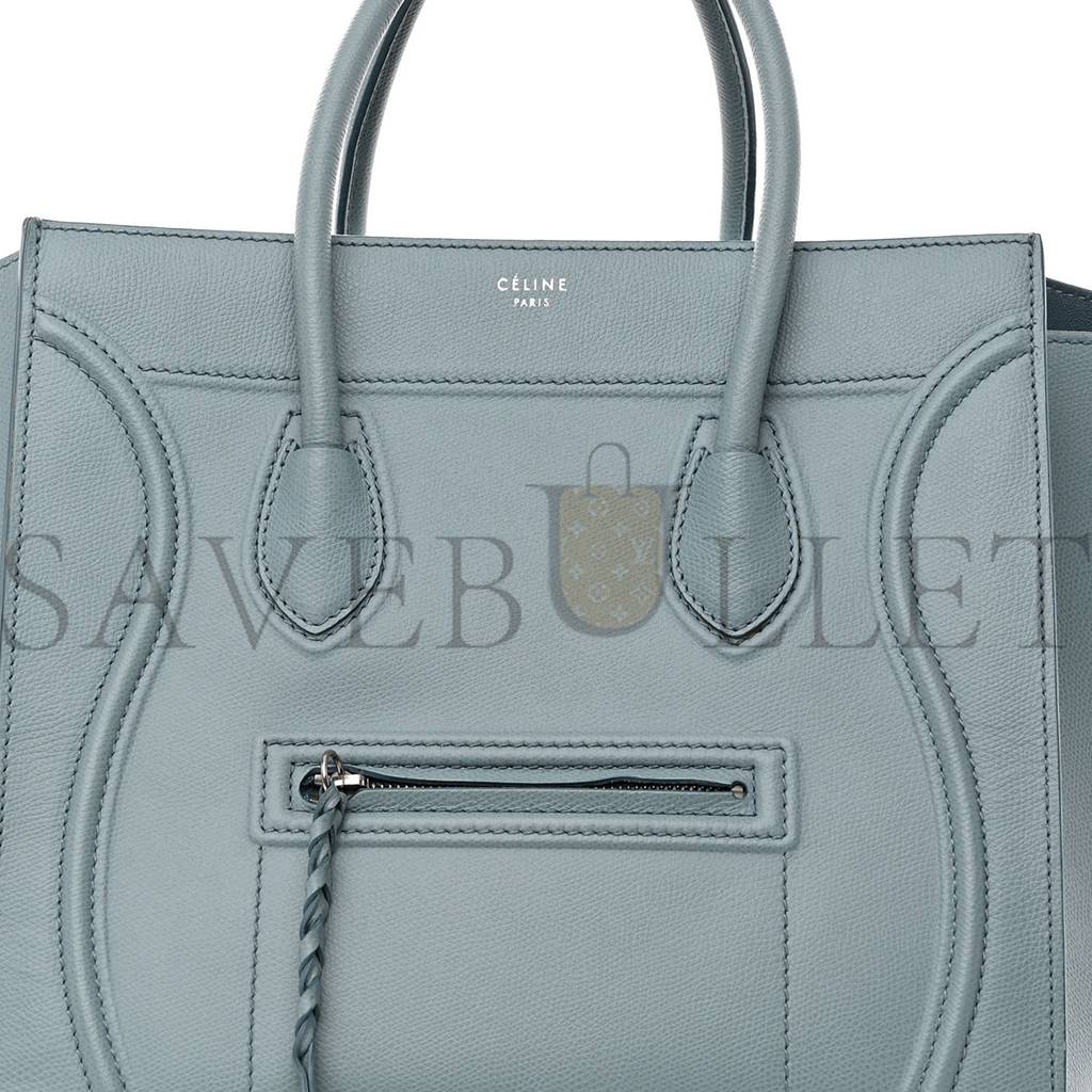 CELINE BABY GRAINED CALFSKIN MEDIUM PHANTOM LUGGAGE GLACIER (30*29*24cm)