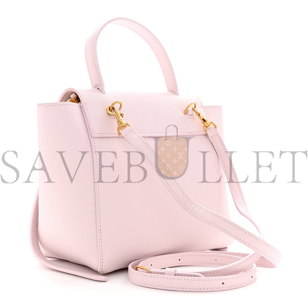 CELINE GRAINED CALFSKIN NANO BELT BAG PEONY (20*17*11cm)