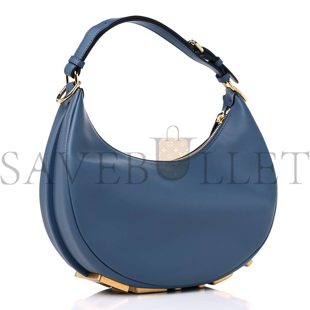 FENDI VITELLO GRACE MATTE SMALL FENDIGRAPHY HOBO BAG MIRTO (22*17*9cm)